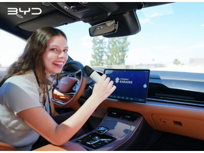 比亚迪2023年起新车将配备Stingray交互式车载KTV产品，全球推广